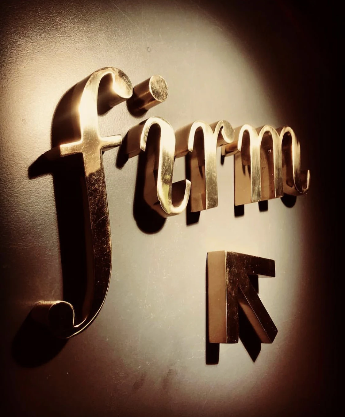 Painted  laser cutting Seamless welding stick on wall golden stainless steel metal alphabet letters logo for decoration