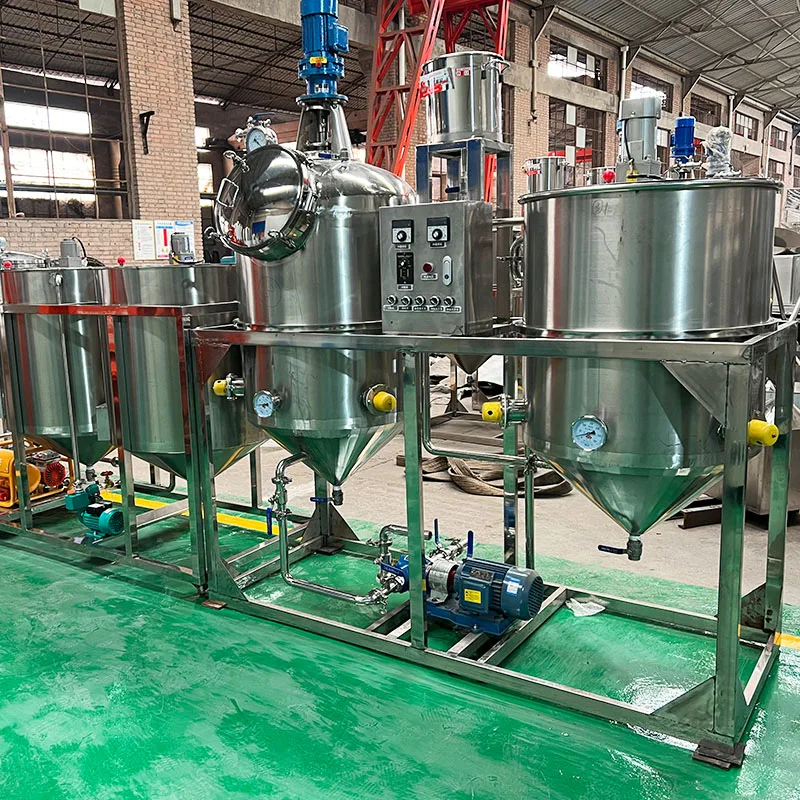 Small Edible Oil Plant Use Oil Refining Machine for Peanut Oil Soybean