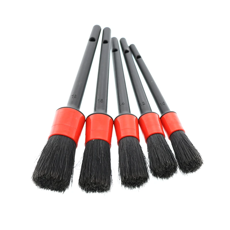 Wholesale high quality 5pcs set car air conditioner outlet car wash brushes car detailing brush set