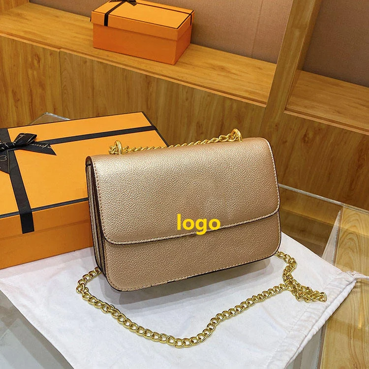 2023 new foreign trade fashion simple small square bag single shoulder crossbody chain bag for women