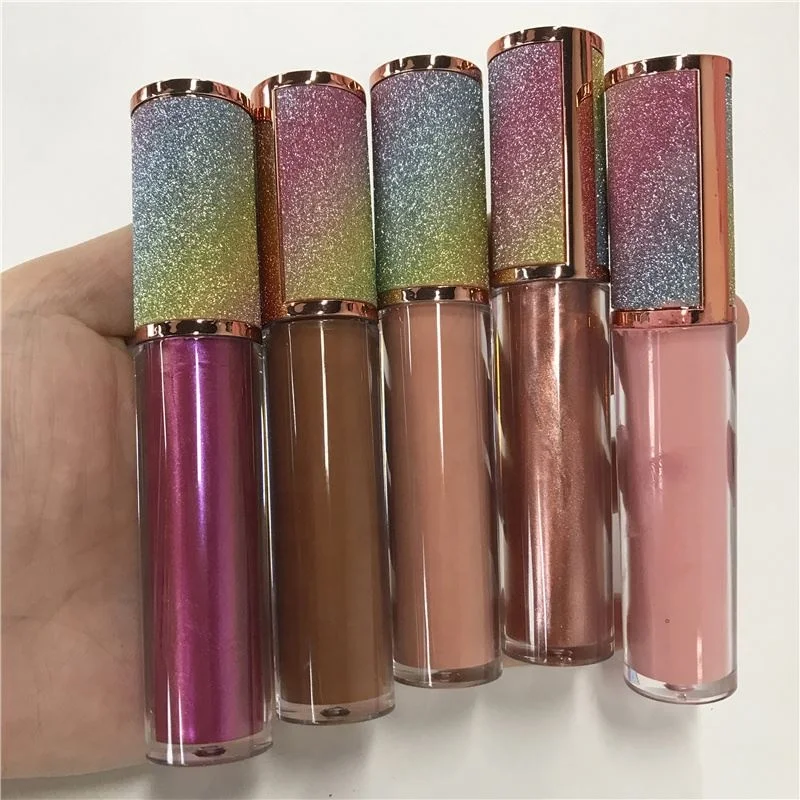 
New Arrival Tube Private Label Vegan Glitter Top Lip Gloss Printing 