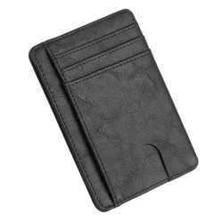 Slim RFID Blocking Leather Wallet Credit ID Card Holder Purse Money Case for Men Women Fashion Bag Business Wallet