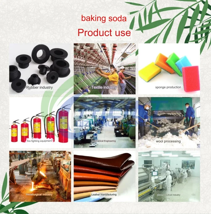 Sodium Bicarbonate - Also Known as Baking Soda with a CAS Number of 144-55-8 and a Food-Grade Quality