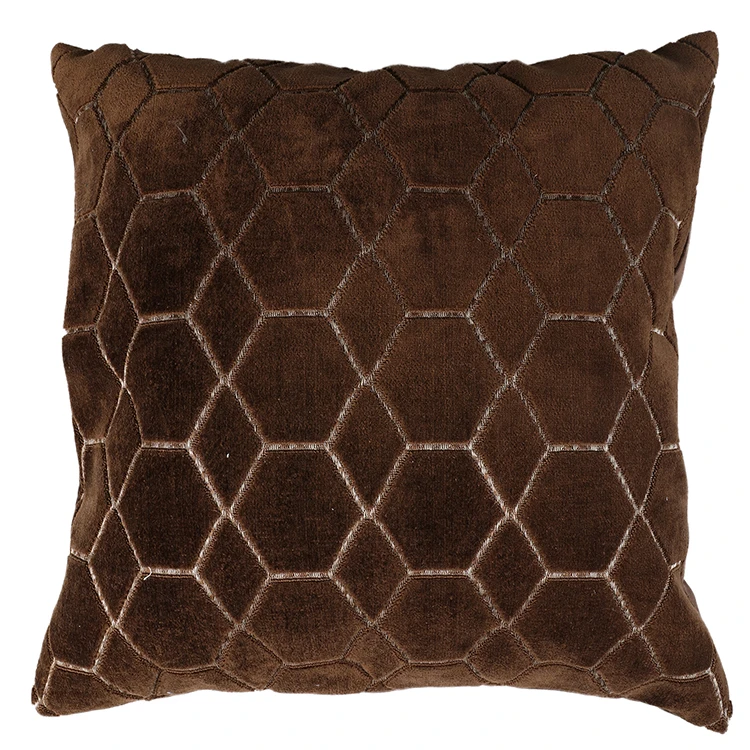 
Waist support pillow case decorative sofa cushion with hexagon grid 