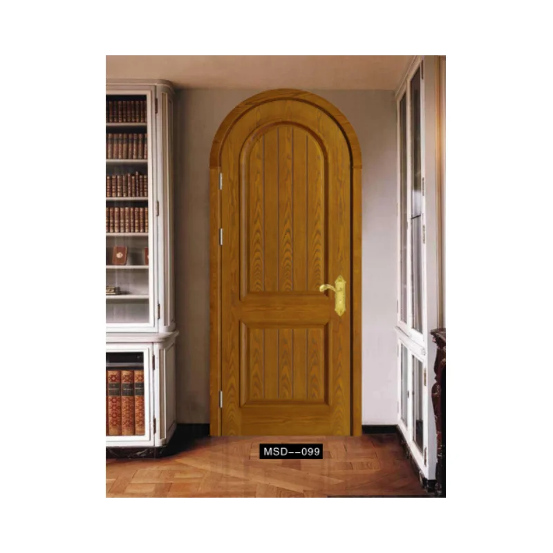 Top Manufacturer Internal Wood Door Hotel Bedroom Door Walnut Modern Interior Solid Wooden Room Door With Smart Lock