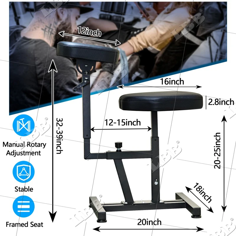 Professional Tattoo Chair Stand Studio Furniture Tattoo Chair Multi-functional Tattoo Armrest Armchair