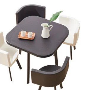 
simple model business dining table set 