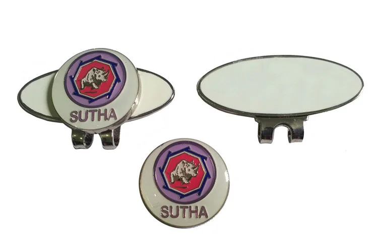 Высокий класс 19 мм индивидуальный металлический мяч для гольфа маркер с логотипом