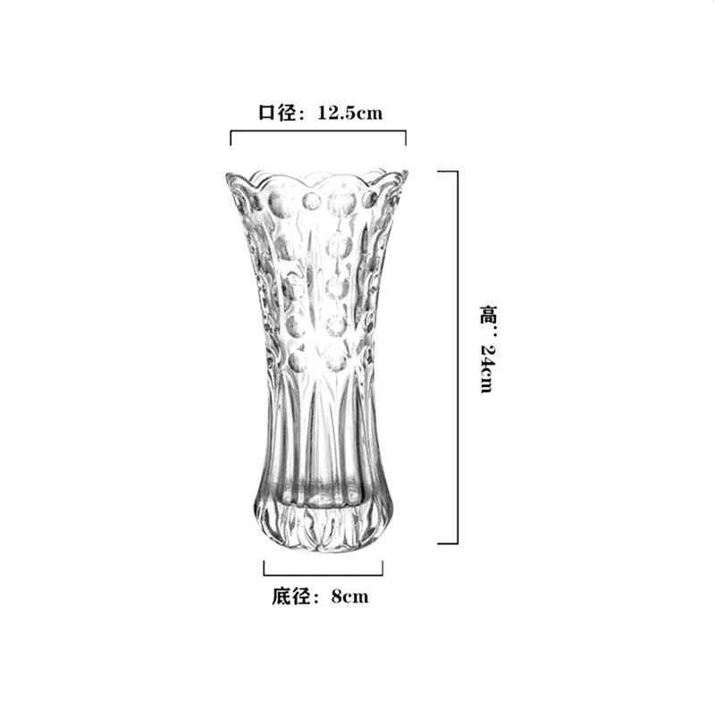 China Manufactory Glassware Crystal Decorative Flower Vase With Good Service glassware vase