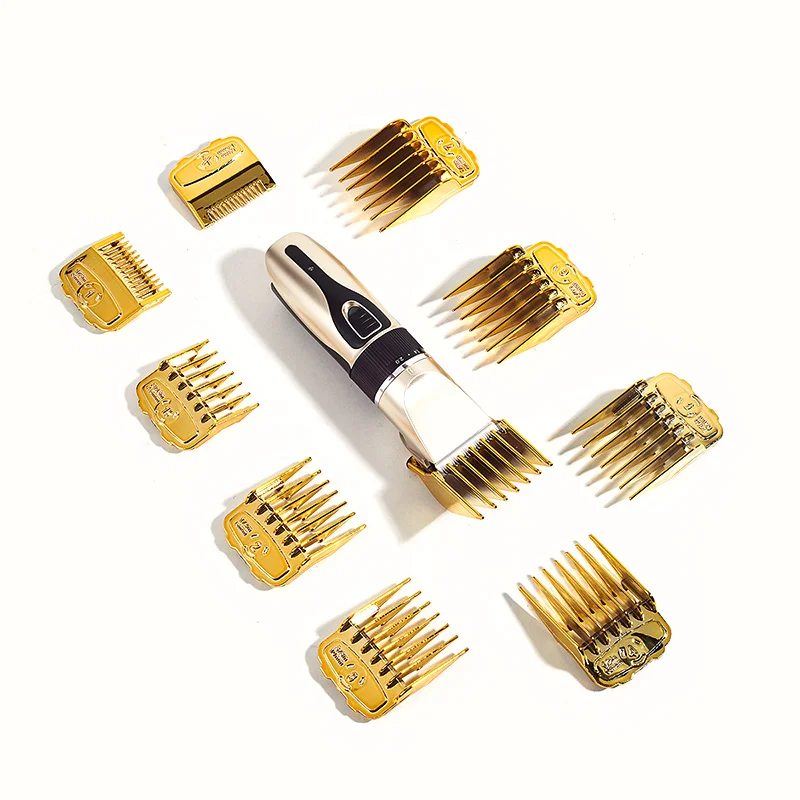 Haircut gold plating clipper limit comb, positioning comb color limit comb 10 piece set of caliper tool