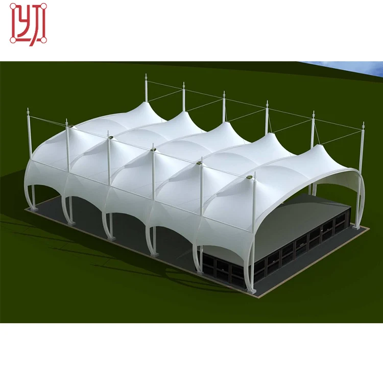 China Yijin custom pvdf material fabric roof architectural membrane structure
