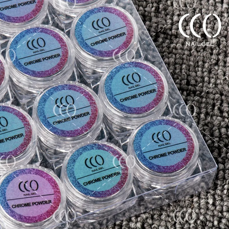 CCO gel nail polish art customize your private logo 0.5 g 1g Glitter Laser nail powder