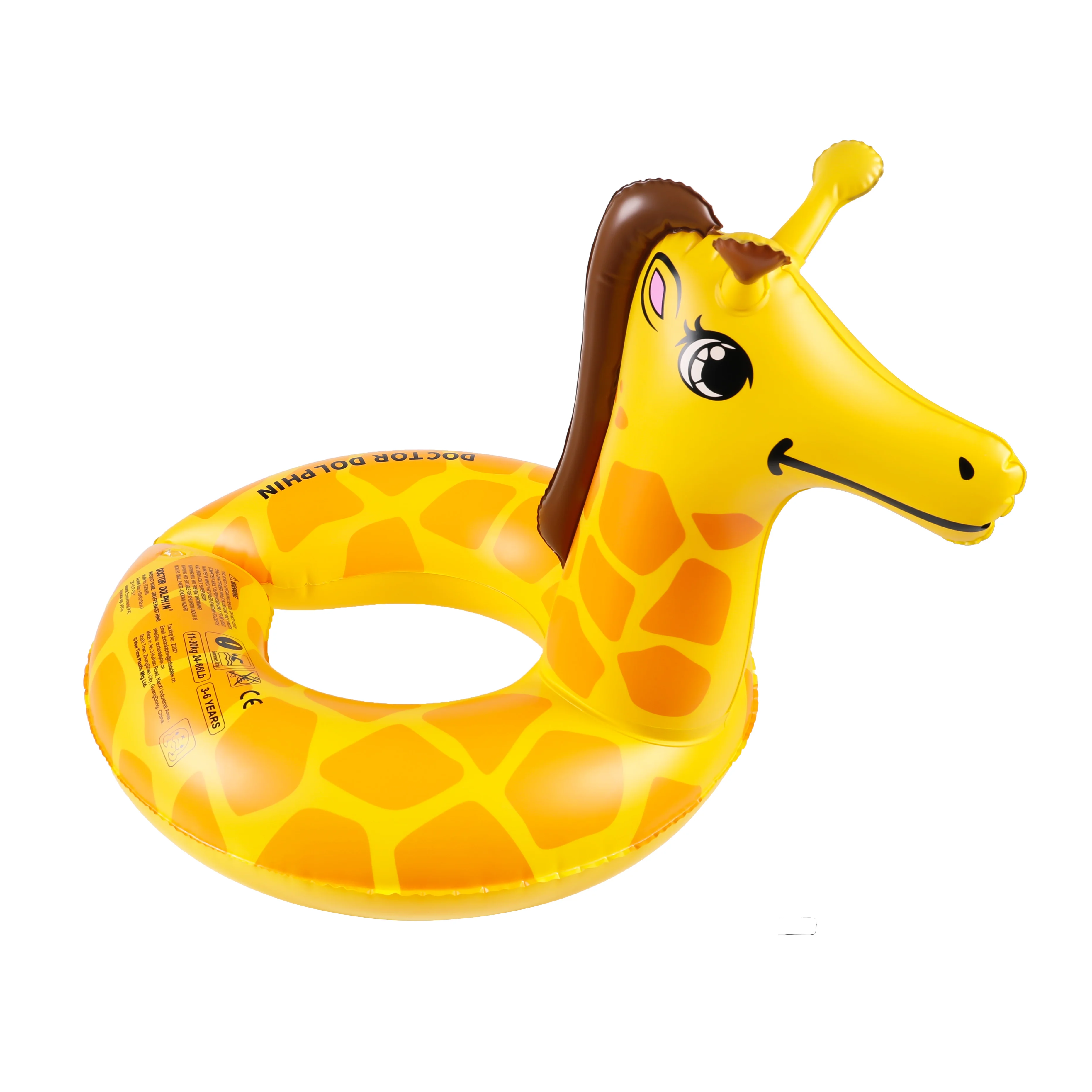 Doctor Dolphin Factory direct sale beach style swim float pool ring kids thickened PVC inflatable swimming ring