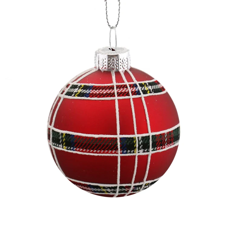 Прямая продажа с завода Рождественское украшение стеклянный шар из дутого стекла