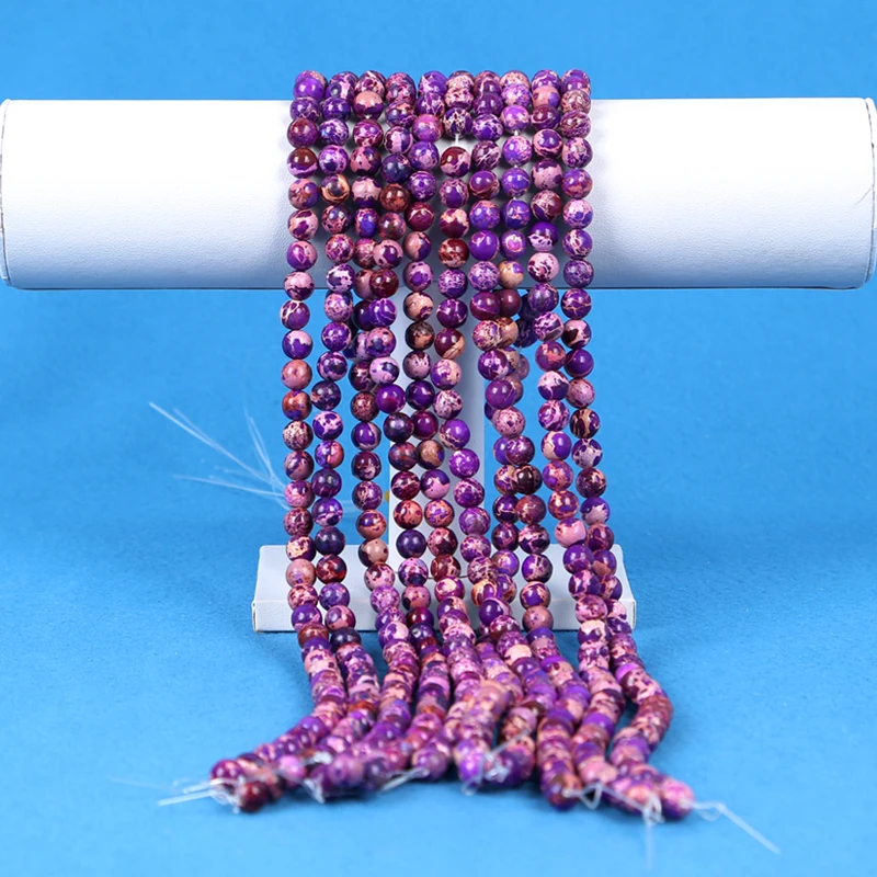 Turquoise Beads Emperor Stone Loose Beads Shoushan Stone Round Beads Wholesale DIY Jewelry Accessories