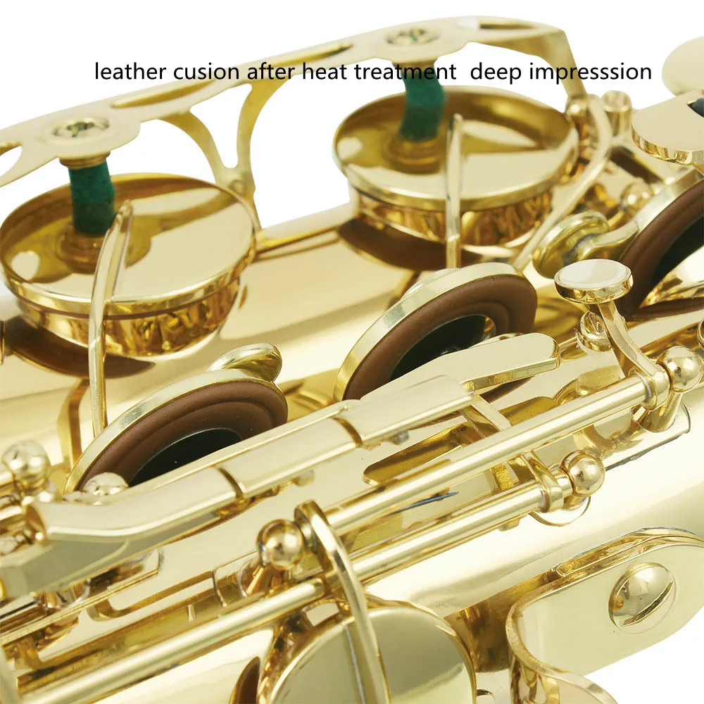 Luxurious Instrument  Gold  Bb Tenor Saxophone  Chinese Made Tubular Body Carved Saxophone