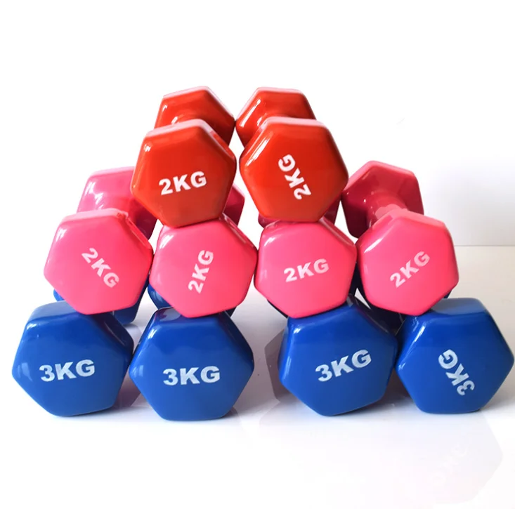 Wholesale gym equipment fitness neoprene coated hex dumbbell for body building