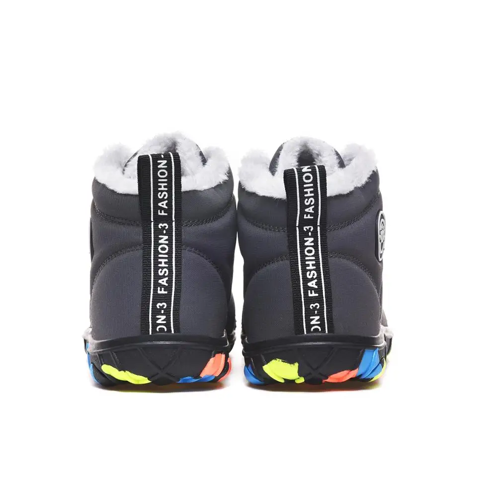 
Kids Boys Girls Winter Leather Kids Boots for Women Wholesale Non-slip Cold Resist Pink High Top Cotton Shoes Ankle Flat with Pu 