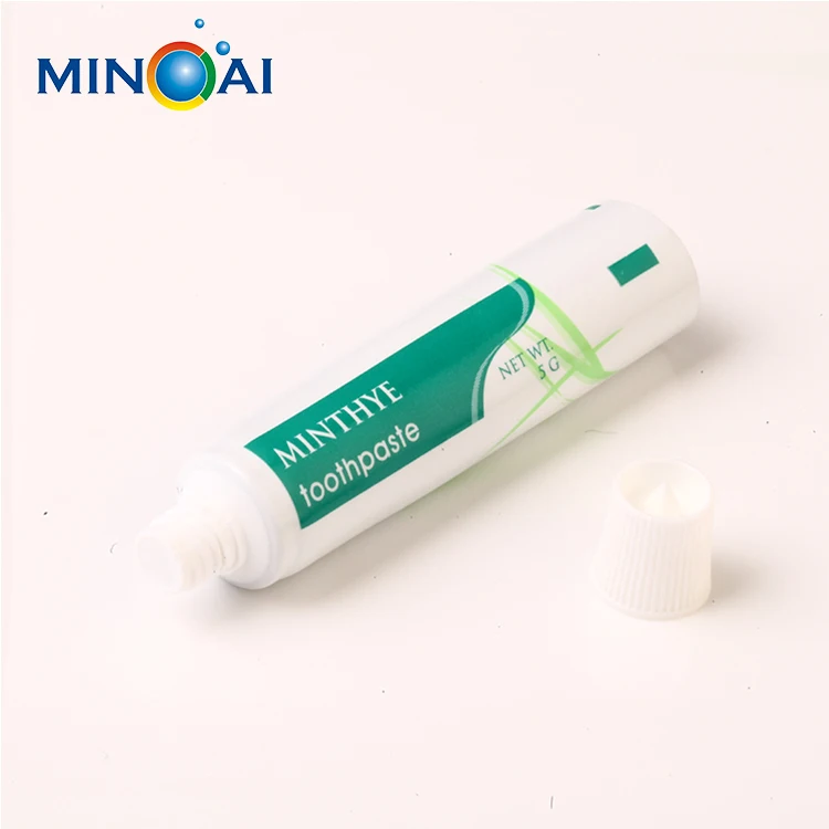 12.7mm Empty Plastic Hotel Travel Toothpaste Packaging Tube