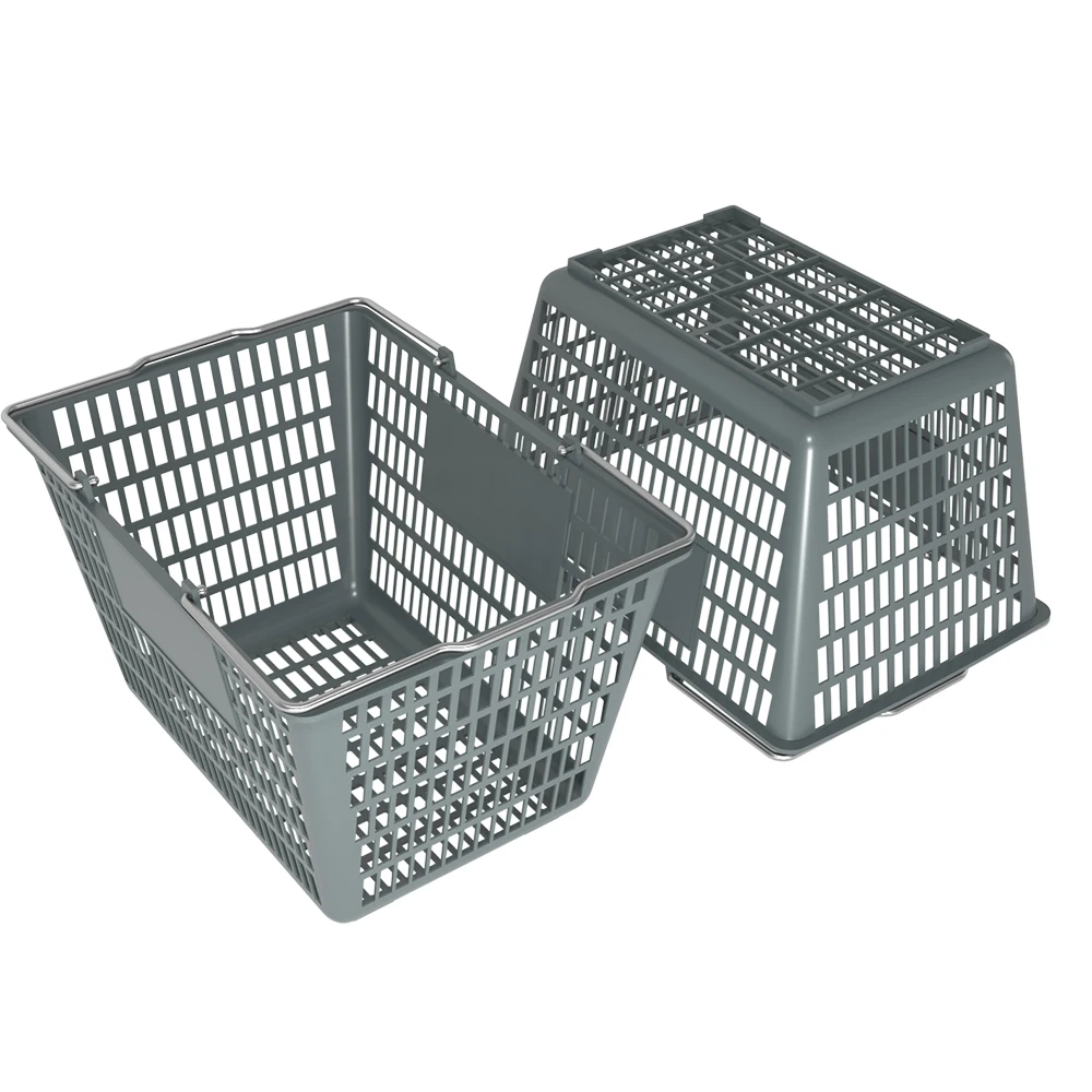 supermarket basket plastic basket with handle