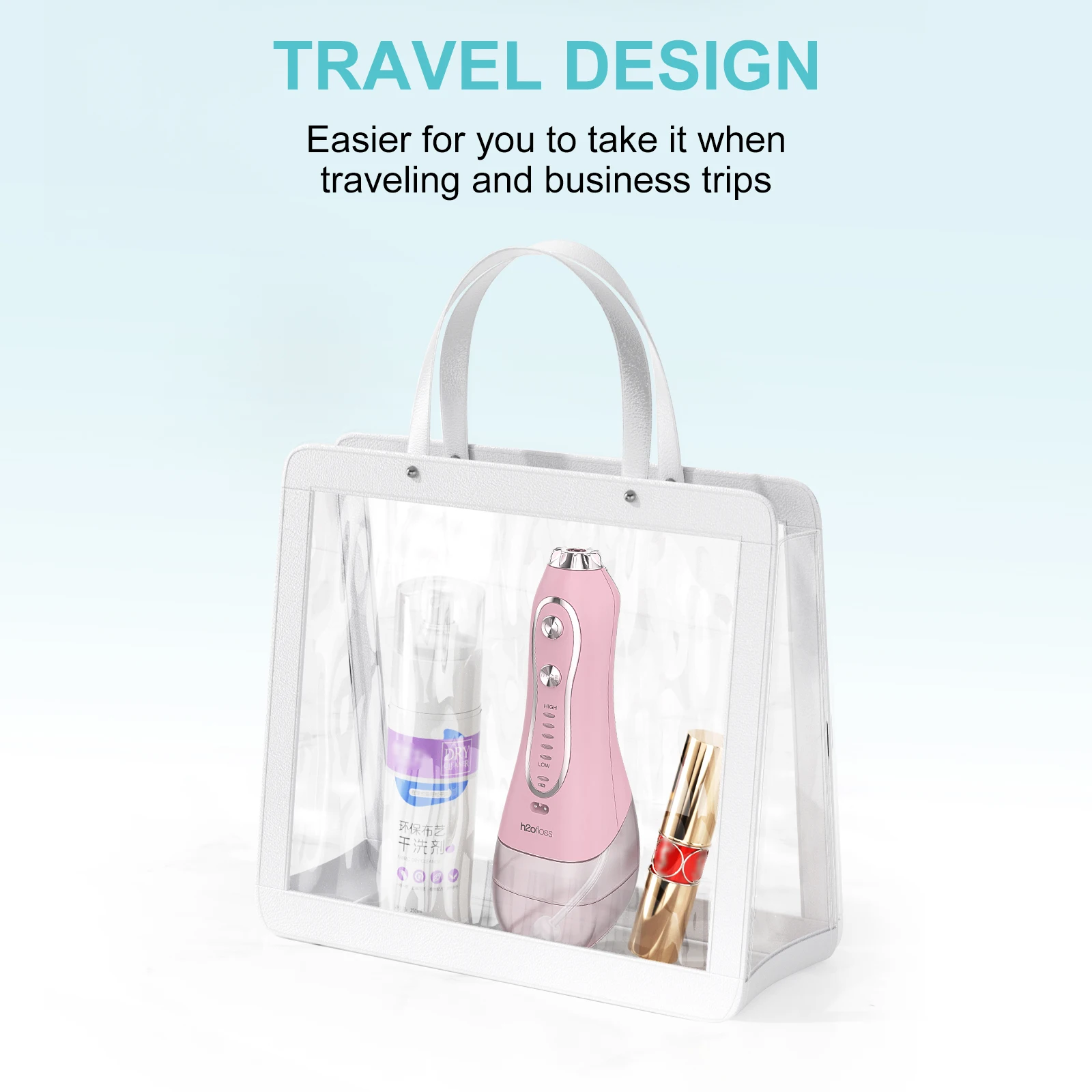 H2ofloss Factory OEM Water Dental Flosser Cordless Portable Dental WaterJet Rechargeable Electric Teeth Irrigator