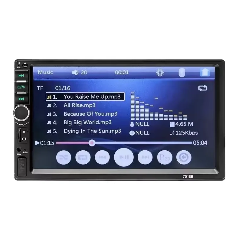 7018B 7 inch Touch Screen Car Radio Double Din Car Stereo MP5 Player FM/USB/AUX Mirror link FM Radio