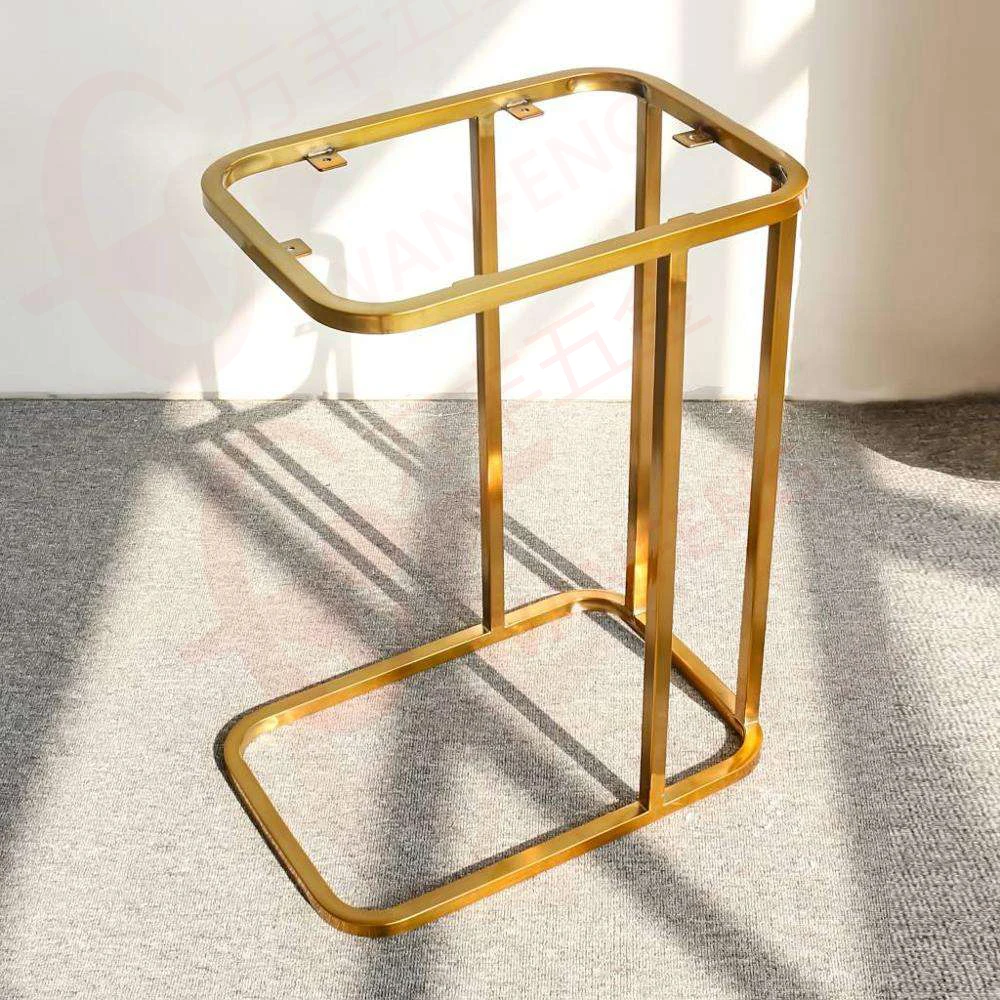 Factory Price Shinny Polished Metal Stainless Steel Gold Table Legs Furniture Leg