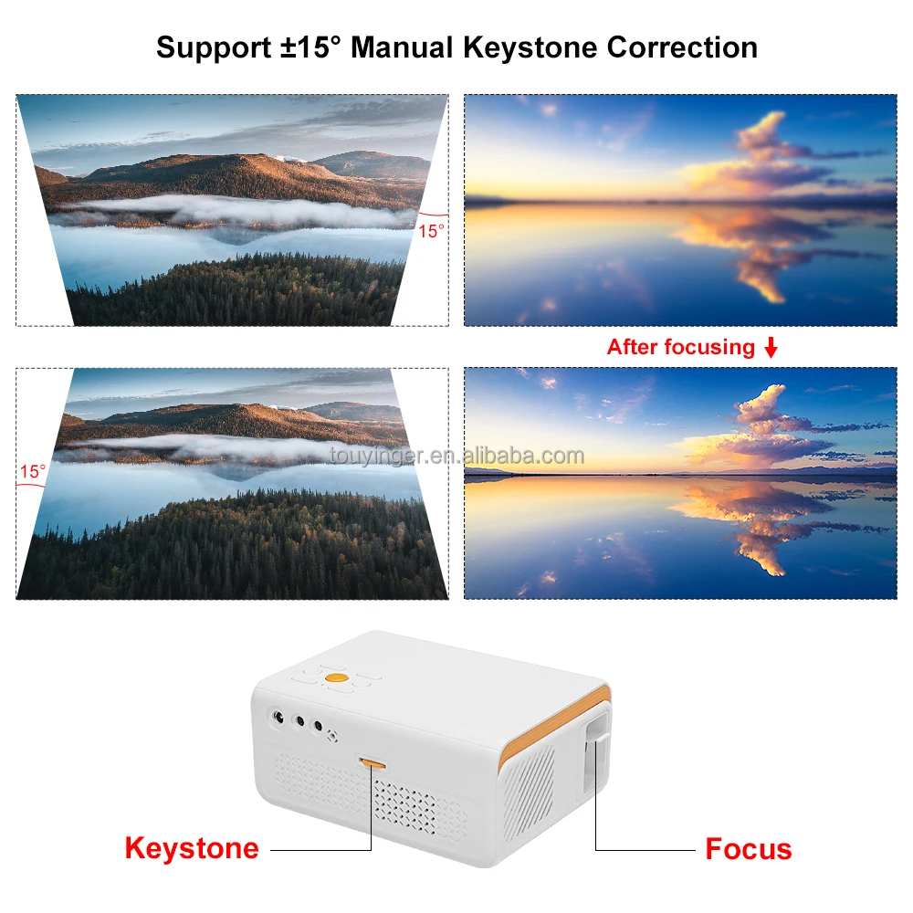 Touyinger X70 1080P Lcd Pocket Pico WiFi Projectors Wireless Mini Portable Projector Mini Beamer 1080p  mini portable hd led pro