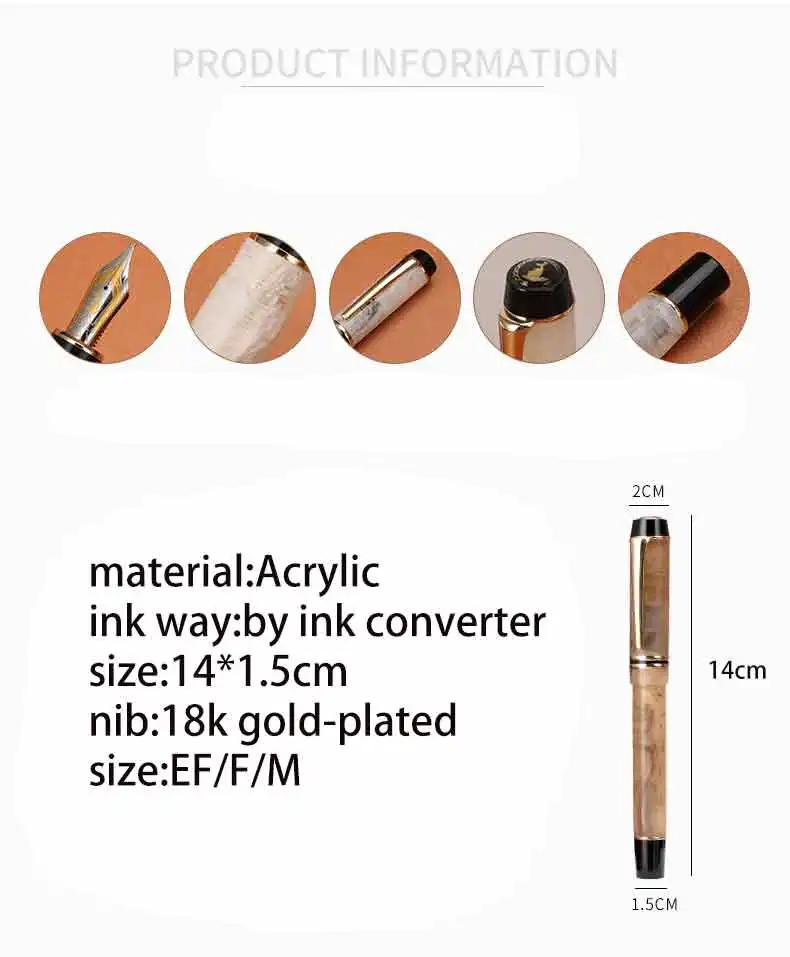 green color EF/F/M Nib 316+  gift kangaroo KAIGELU calligraphy  full acrylic  resin transparent colorful fountain pen 14 cm long