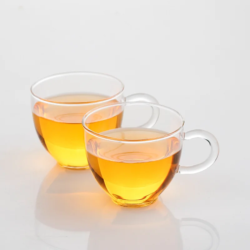 Маленькая прозрачная Турецкая кофейная чайная чашка набор тарелок стеклянная и