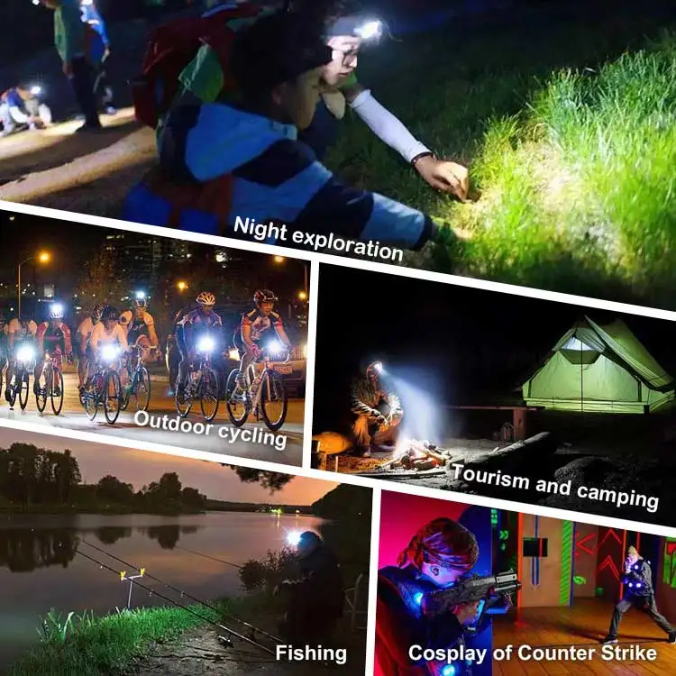 USB Rechargeable Bicycle Front Light Long-Ran HD Torch Camera Flashlight for Camping Fishing Riding