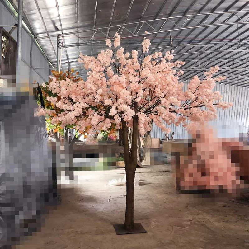 songtao Customize Table Size Wedding Decoration Artificial Outdoor Indoor Sakura Plant Cherry Blossom Tree Pink