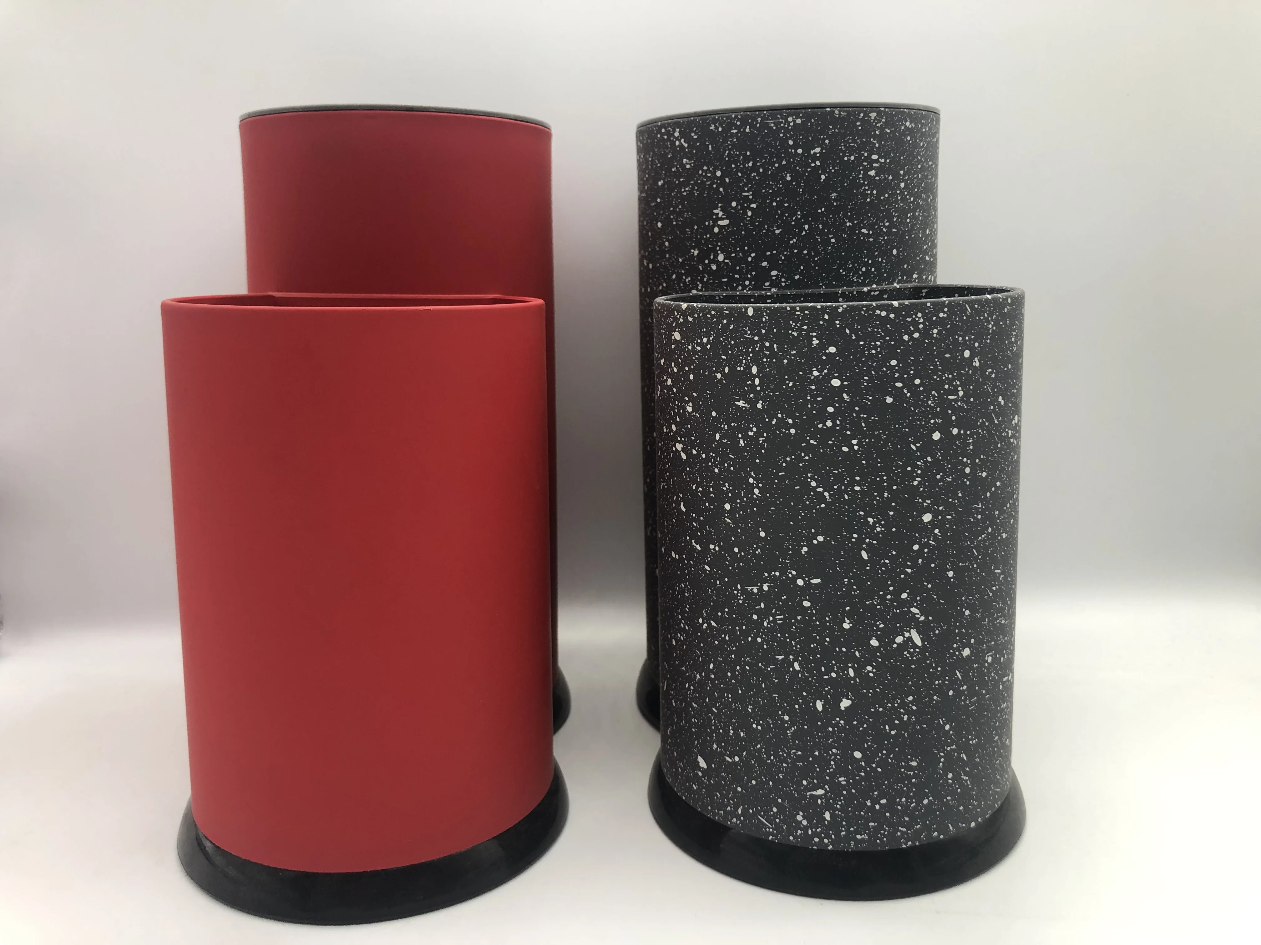 
Factory Custom 2 In 1 kitchenware Scissors Storage Knife Holder Plastic Knife Block Storage Bucket 