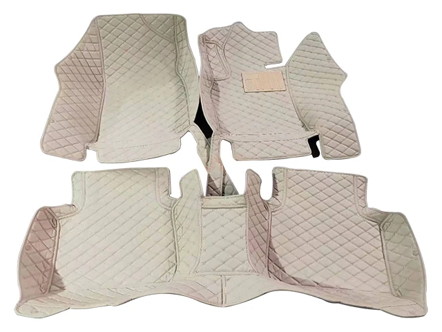 Leather full set double layer with carpet 5D car floor mats for Toyota camry 2018 2019 2020 2021 2022