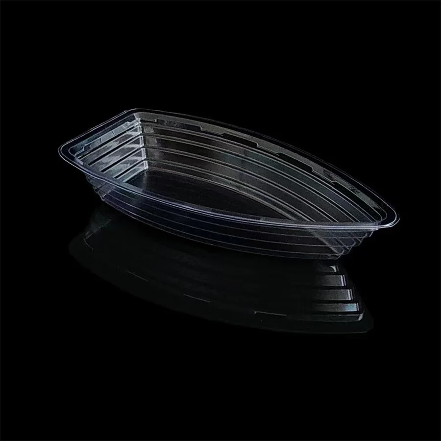 8 oz Clear Plastic Disposable Banana Split Boats /Perfect Size/ Great Party Dish