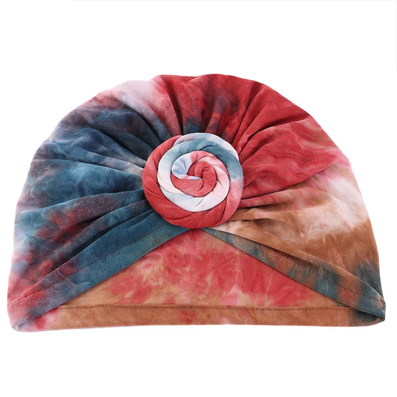 Exclusive Sweet Girl Hat With Bows  Soft Stretch Knit Turban Headwrap Hat Women Hair Accessories Turban for Ladies