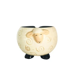 Creative Ceramic Animal Sheep Shape Yarn Bowls For Knitting