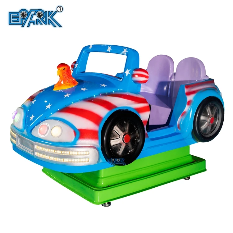2 Players Swing Car Indoor Kiddie Rides Mp5 Music Interactive Game Kids Coin Operated Games Machines Amusement Park Ride