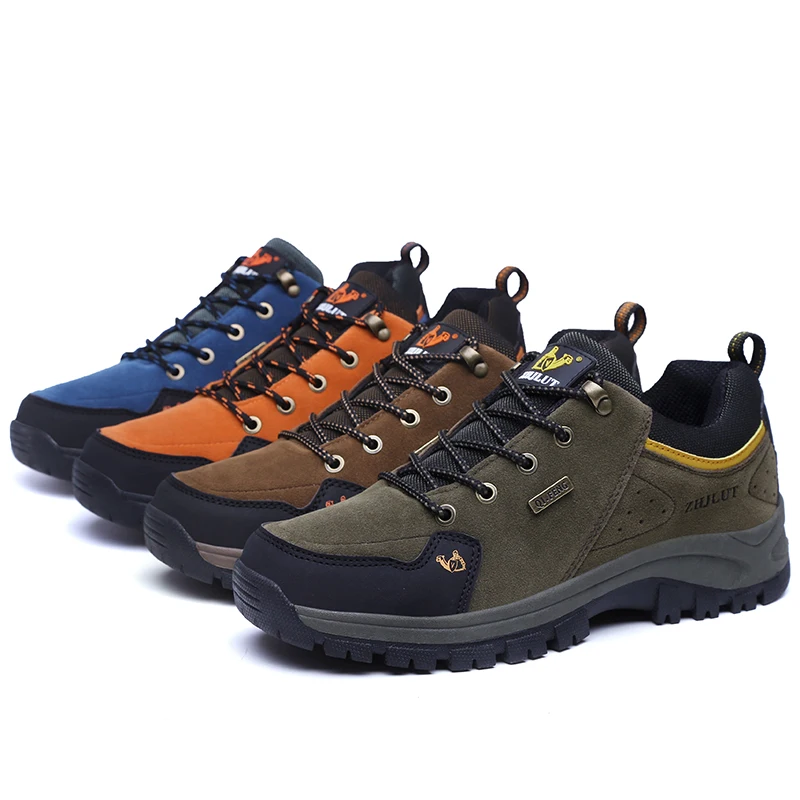 
Large Size Comfortable Antiskid Sepatu Outdoor Waterproof Trekking Shoes for Men 