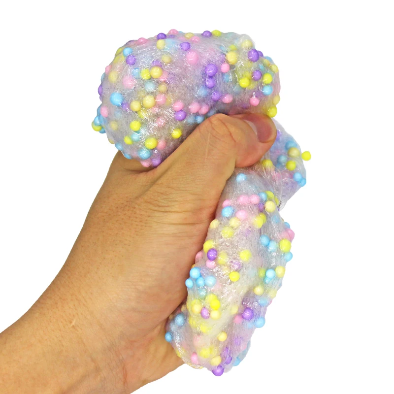 
SISLAND Not Fade Color Polystyrene Styrofoam Beads Small Foam Balls Slime Beads 