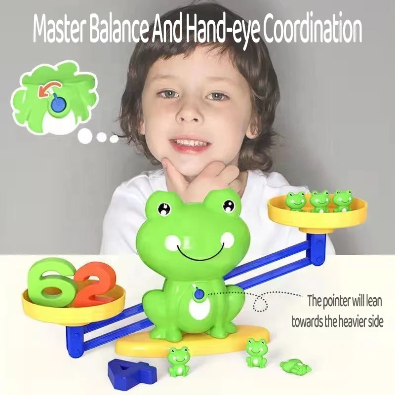 Child Digital Frog Balance Early Education Educational Toy Intellectual Development Baby Cognitive Logical Thinking Training