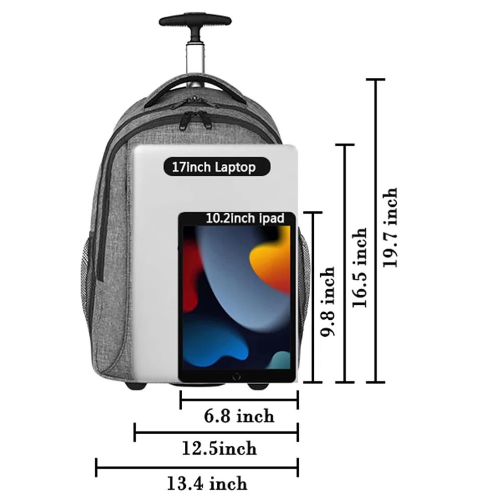 Factory Price Wheeled Rolling Rucksack Backpack Custom Logo Fashion Travel Waterproof Business Laptop Trolley Laptop Backpack