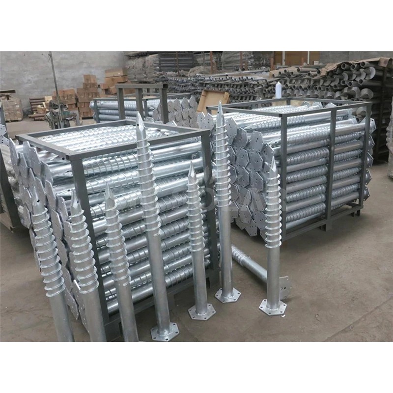 Galvanized Helical Screw Piles Screw Pile For Ground Solar Project