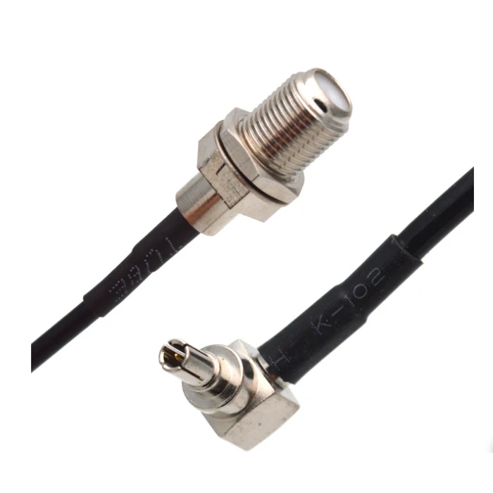 CRC9 male to F connector with RG174 pigtail cable assembly