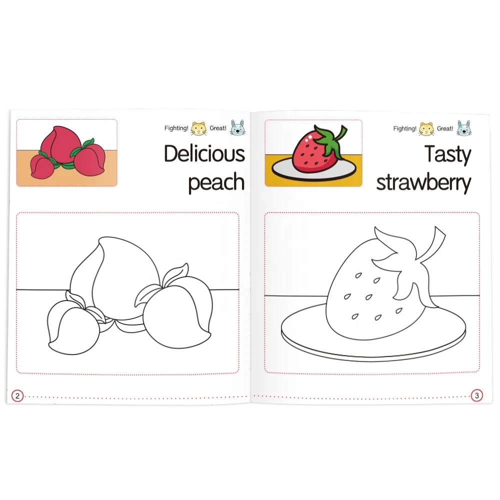 
Doodle Book Color Painting Drawing Coloring Graffiti Hot Sales Popular Early Education Phase 7 Children Art Paper Soft Cover 