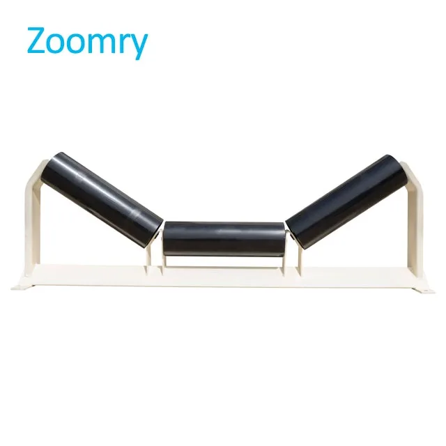 High wear small carrier plastic PE roller Tapered trough Impact rollers Assembled Trough/Carrier/Impact/Return Rubber Roller Con