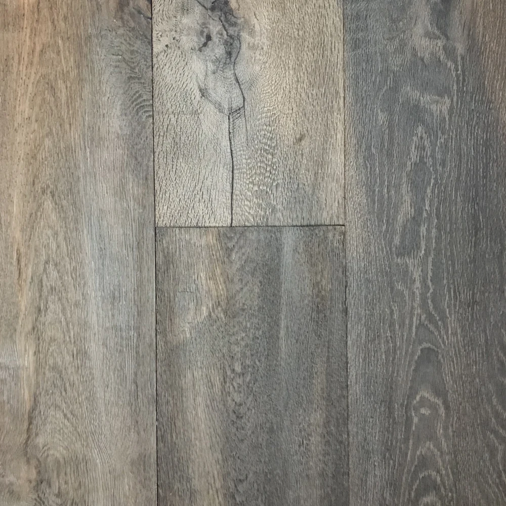 White And Grey Color Russia Oak Rustic Engineered Timber Wood Flooring