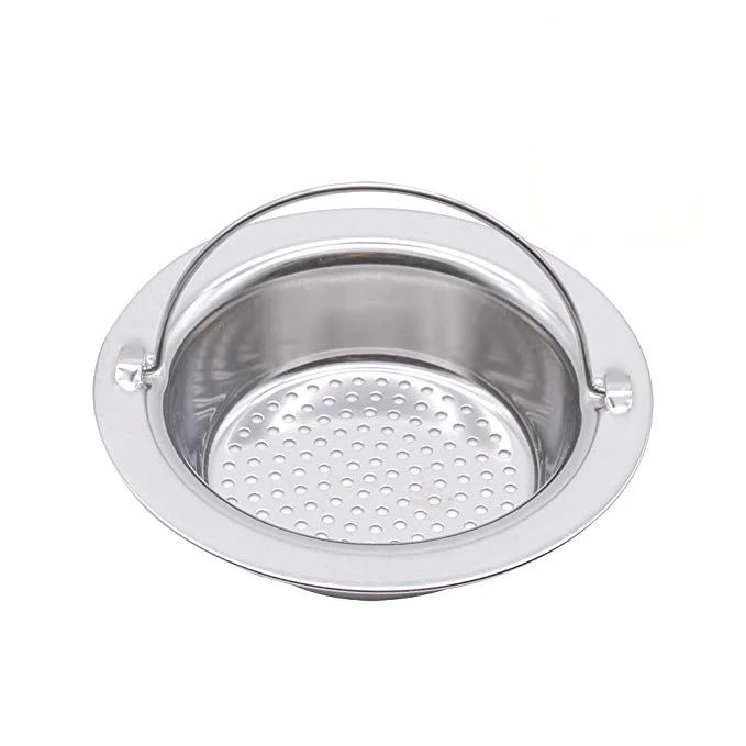 Kitchen Basket Stainless Steel Sink Strainer Food Debris Drain Filter with Handle