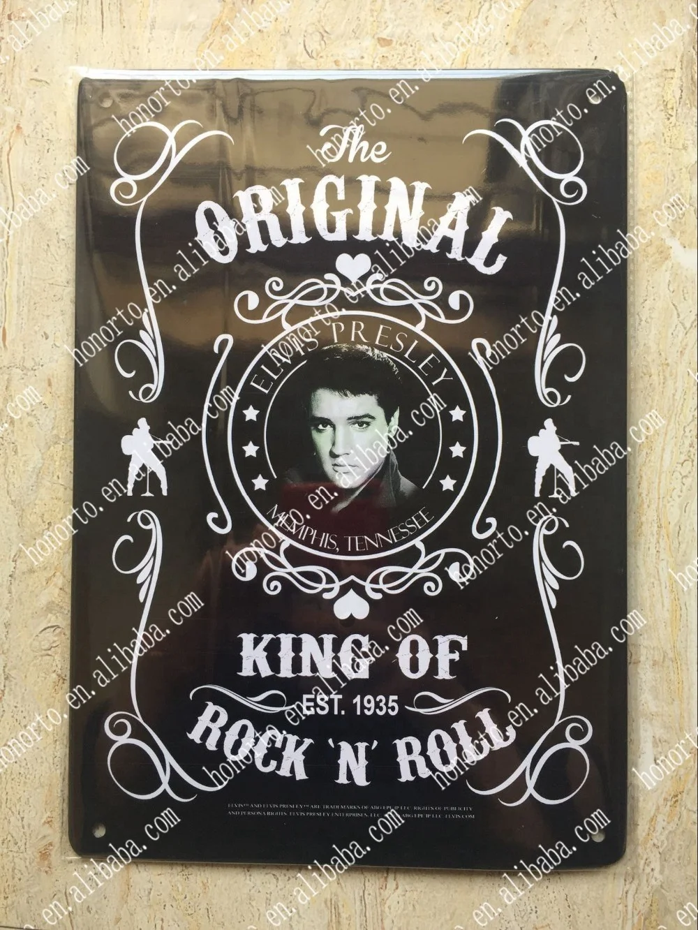 Factory directly custom whosale  high quality full color printing embossed tin sign metal sign