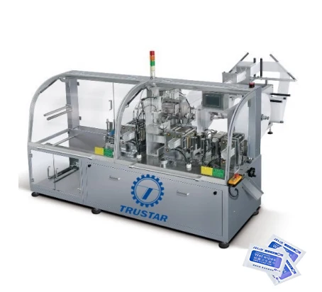Automatic Small Machine Easy to Operate Single Pack Alcohol Pad Wet Tissue Packing Machine